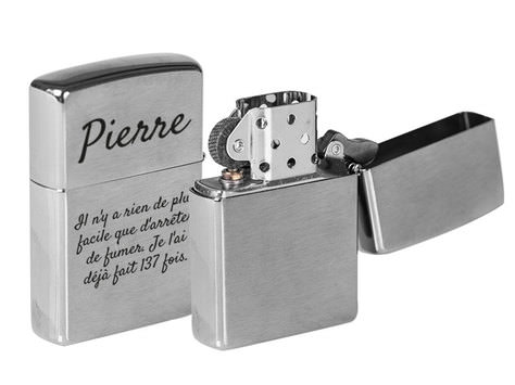 Briquet Zippo chrome